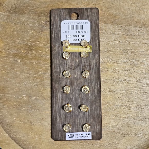 🏷️NWT Anthropologie Icon Post Earrings Set of 6 - Fun & Food - Picture 5 of 5